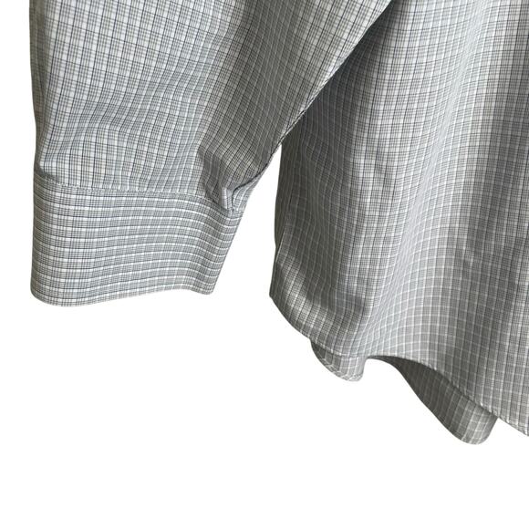 Brooks Brothers Mens Shirt XL Blue Checked Button Up Preppy Travel Officewear - Picture 8 of 13